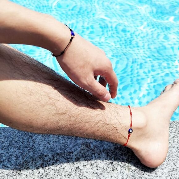 Evil Eye 7 Knot Lucky Bracelets for Women Men Adjustable Lucky Amulet - Picture 5 of 6